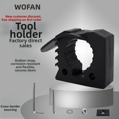 Rubber Clamp Holder for Pipes (3 to 4cm) for Cars, RVs, ATVs