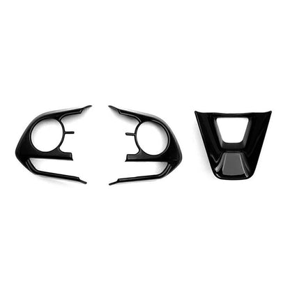 Steering Wheel Frame Cover Trim for Toyota Corolla (2019–2022) Carbon Fiber ABS