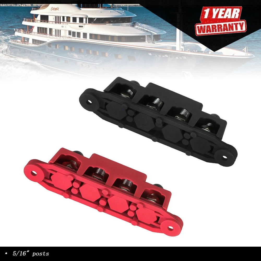 Busbar Power Distribution Pair for 12V Systems (250A, 5/16")