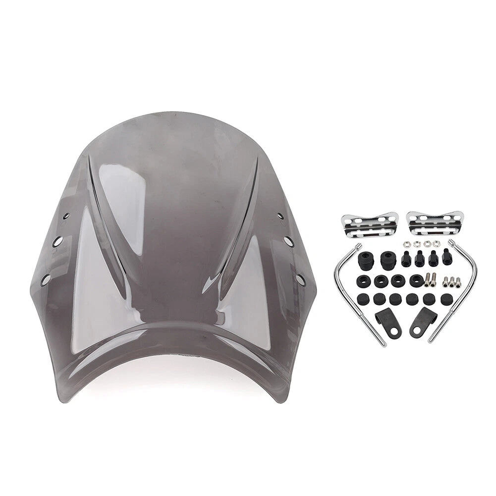 Windshield Deflector for Universal Motorcycle (All Years) - Gray