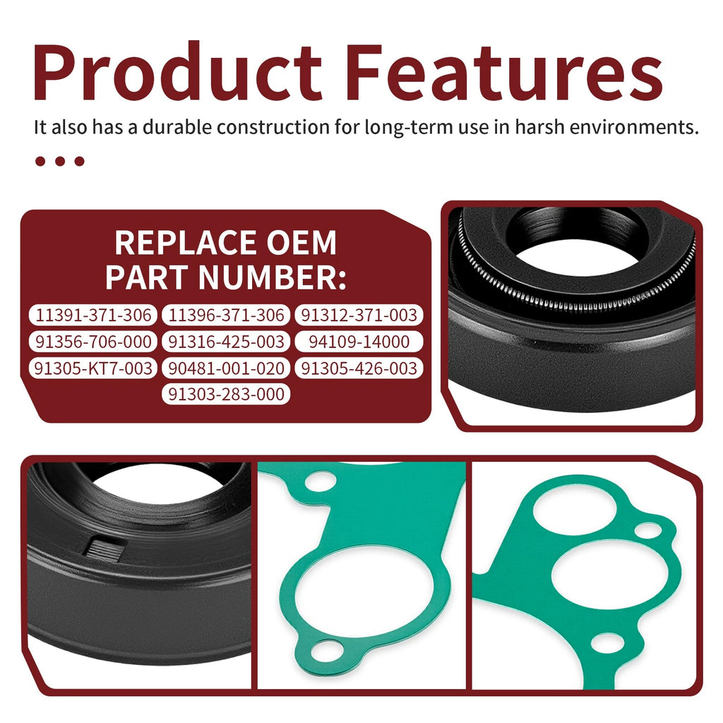 Water Pump Transmission Cover Gasket Kit for Honda Goldwing GL1000A GL1100I (1975–1983)