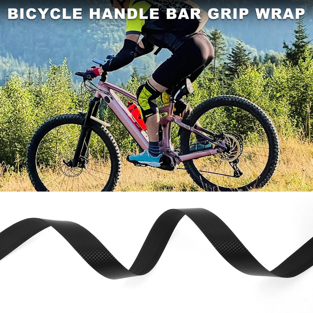Handlebar Tape Carbon Fiber Pattern for Bike Bicycle Handlebar Grip Tape (1Pair)