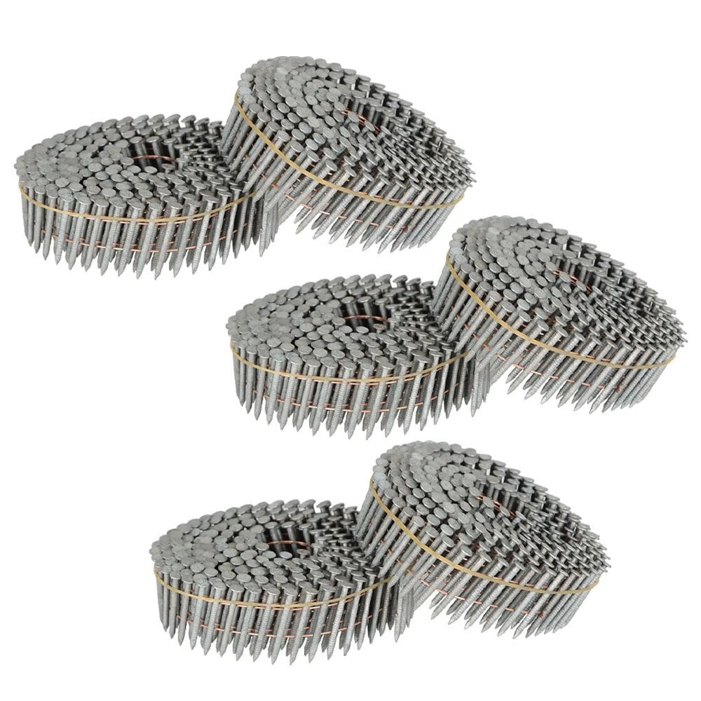 3600 Pcs 1-1/4" Hot-Dipped Galvanized Ring Coil Siding Nails Round Head