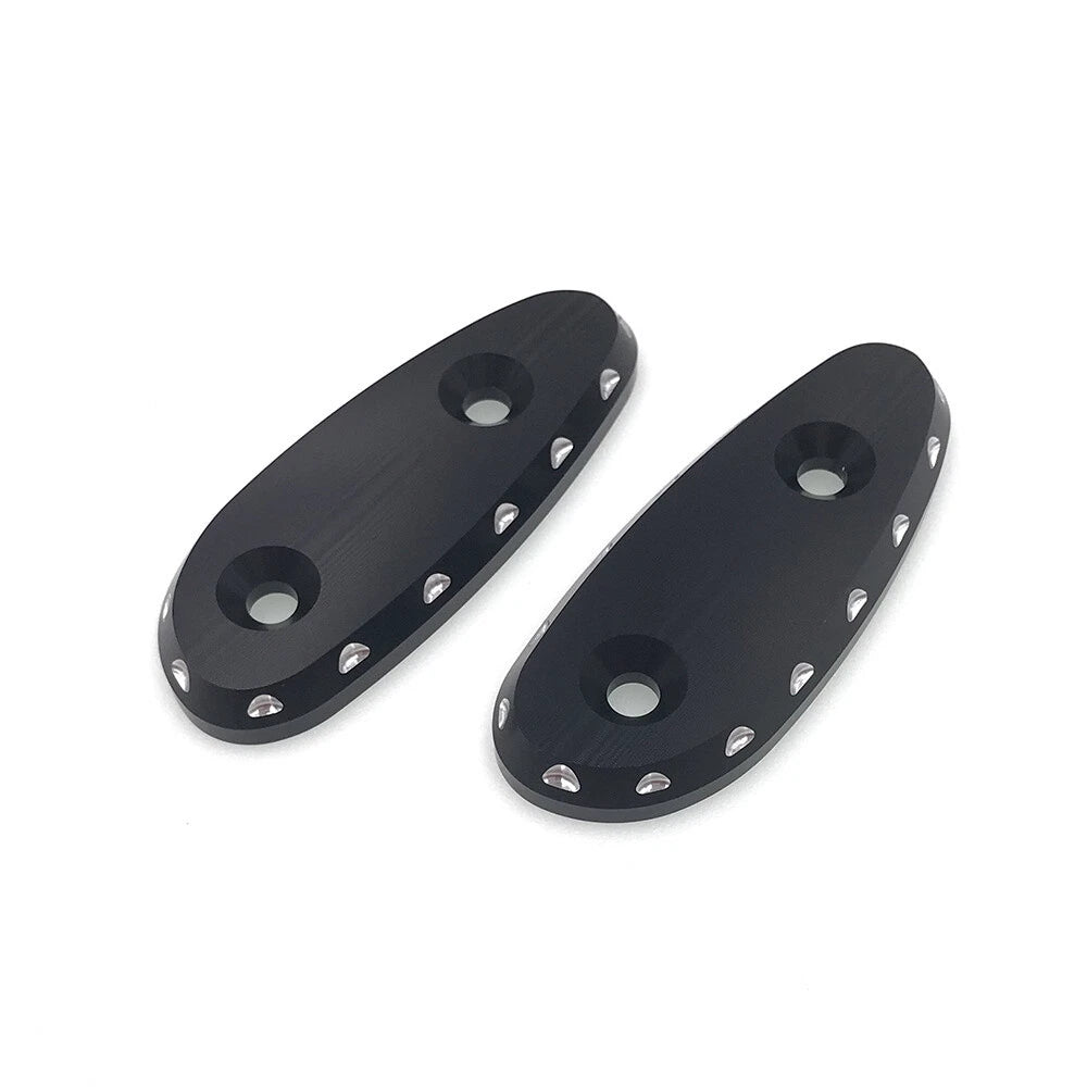 Pair Block Off Cap Base Mirror Hole Covers for Suzuki Hayabusa GSX1300R (1999–2022)