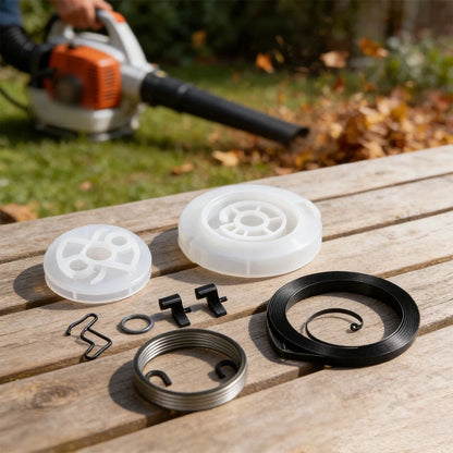 Recoil Starter Repair Kit for Leaf Blower (Includes Rewind Spring, Pawl Clip)