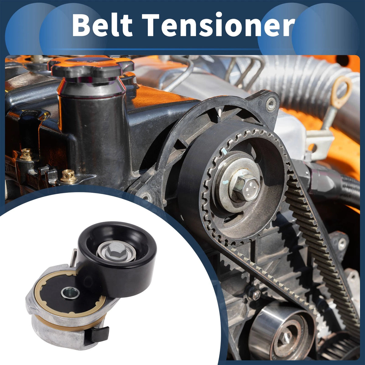 Belt Tensioner for Toyota Tundra (2006–2015) OEM Replacement Metal 1 Piece