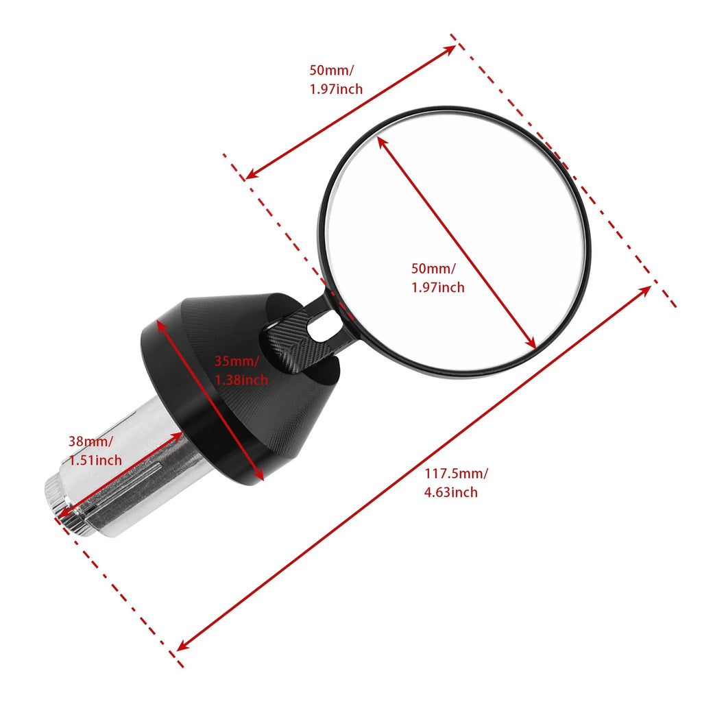 CNC Bar-end Rear View Mirrors for Vespa GTS 300 (2005–2023)