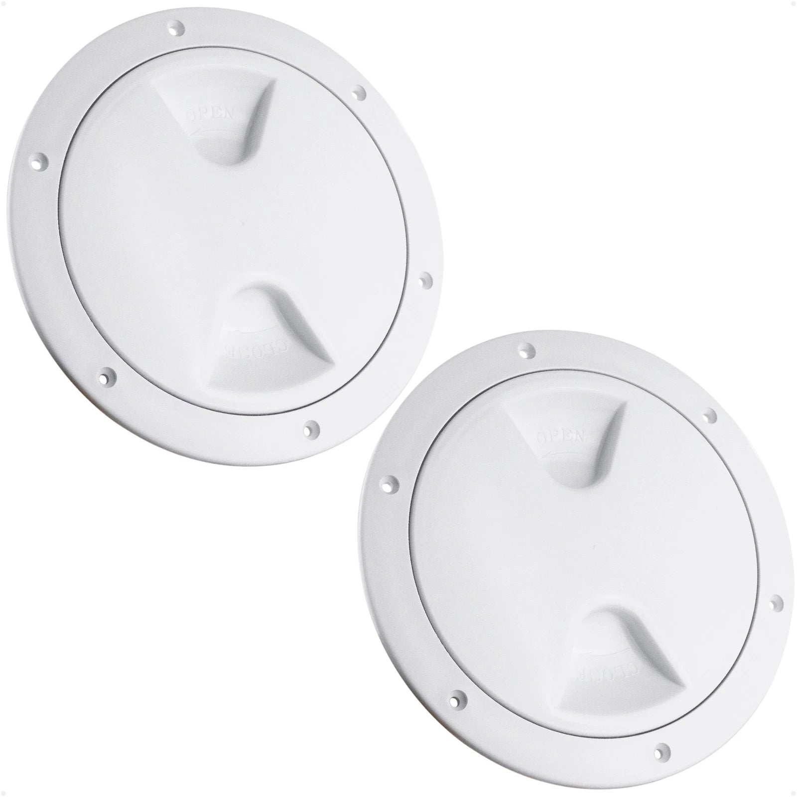 2-Pack 4" Round Inspection Deck Plate Hatch for Marine Use