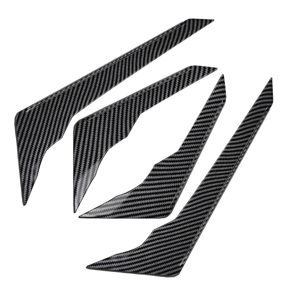 Carbon Fiber Pattern Front Bumper Side Spoiler Trim for Audi Q5 (2021–2024)