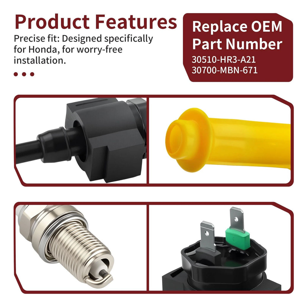 Ignition Coil & Spark Plug for Honda Foreman 500 TRX 500 FA FGA PFA (2005–2014)