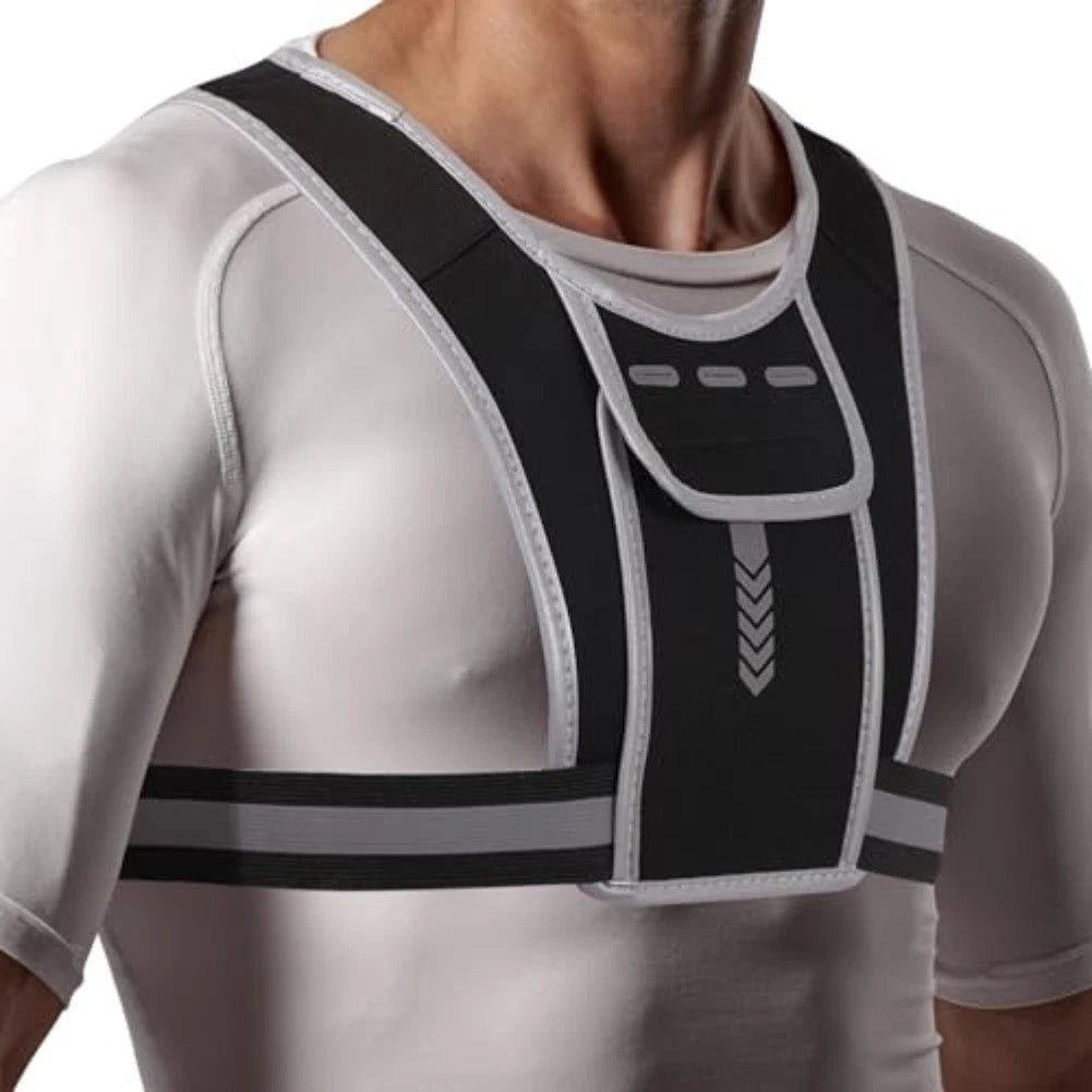 Lightweight Running Vest Backpack with Adjustable Straps and Reflective Details