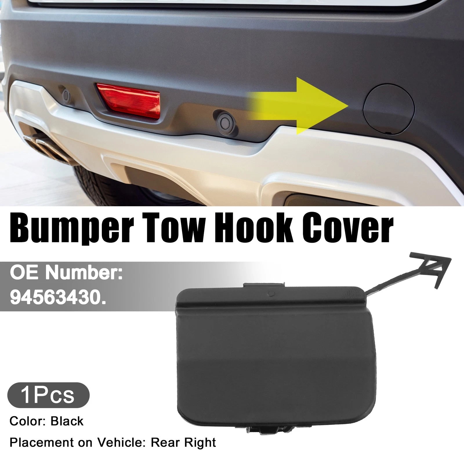 Rear Bumper Tow Hook Cover Replacement for Chevrolet Cruze (2011–2015)