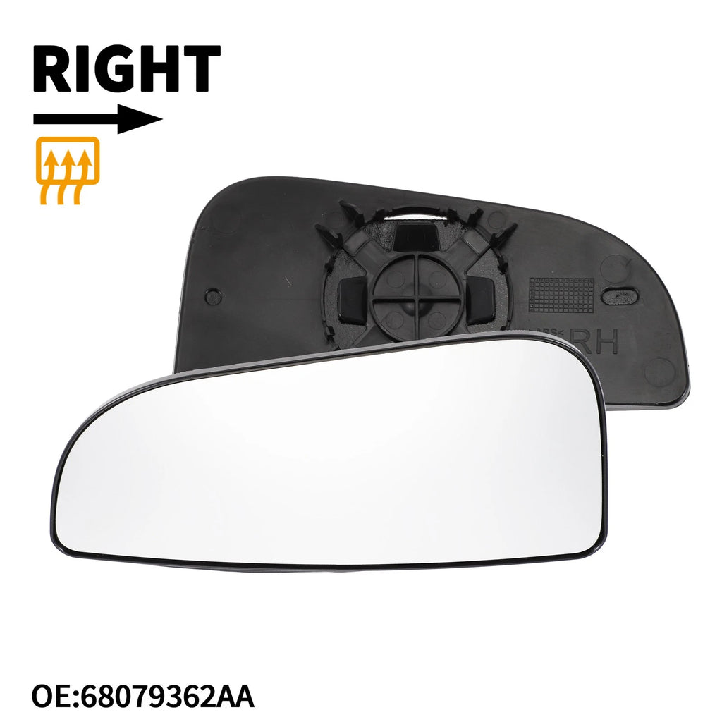 Non Heated Right Mirror Glass Replacement for Dodge Ram 1500 (2009–2018)