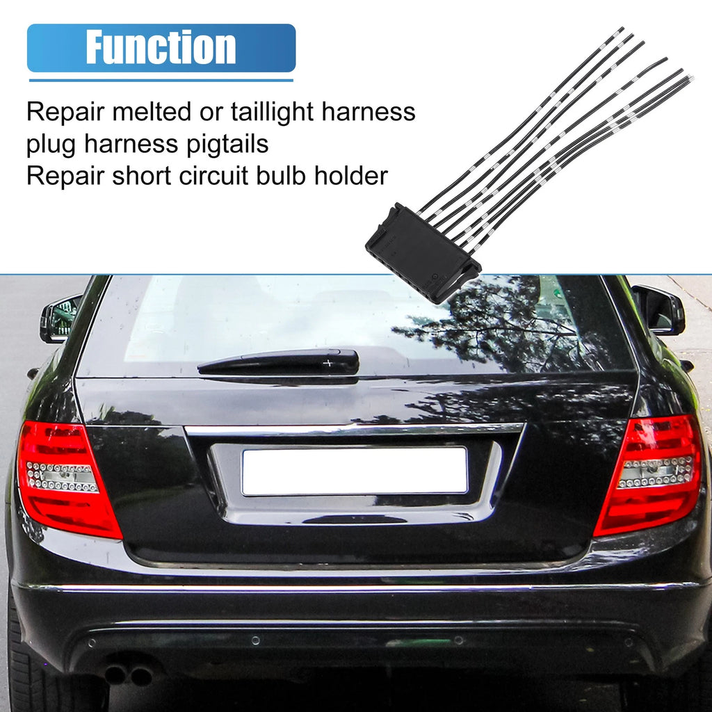 Tail Light Harness Clip Wire Plug Replacement for Mercedes-Benz W204 (2007–2015)
