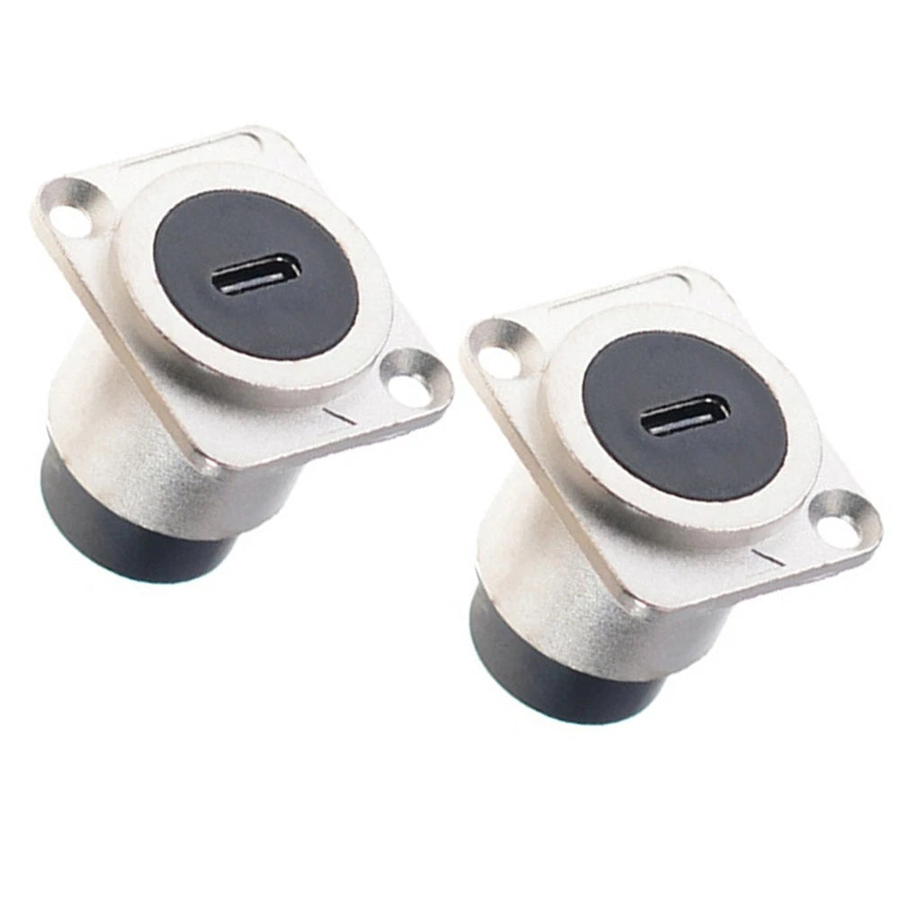 2X USB C Panel Mount Connector Adapter for Home Audio Video Systems