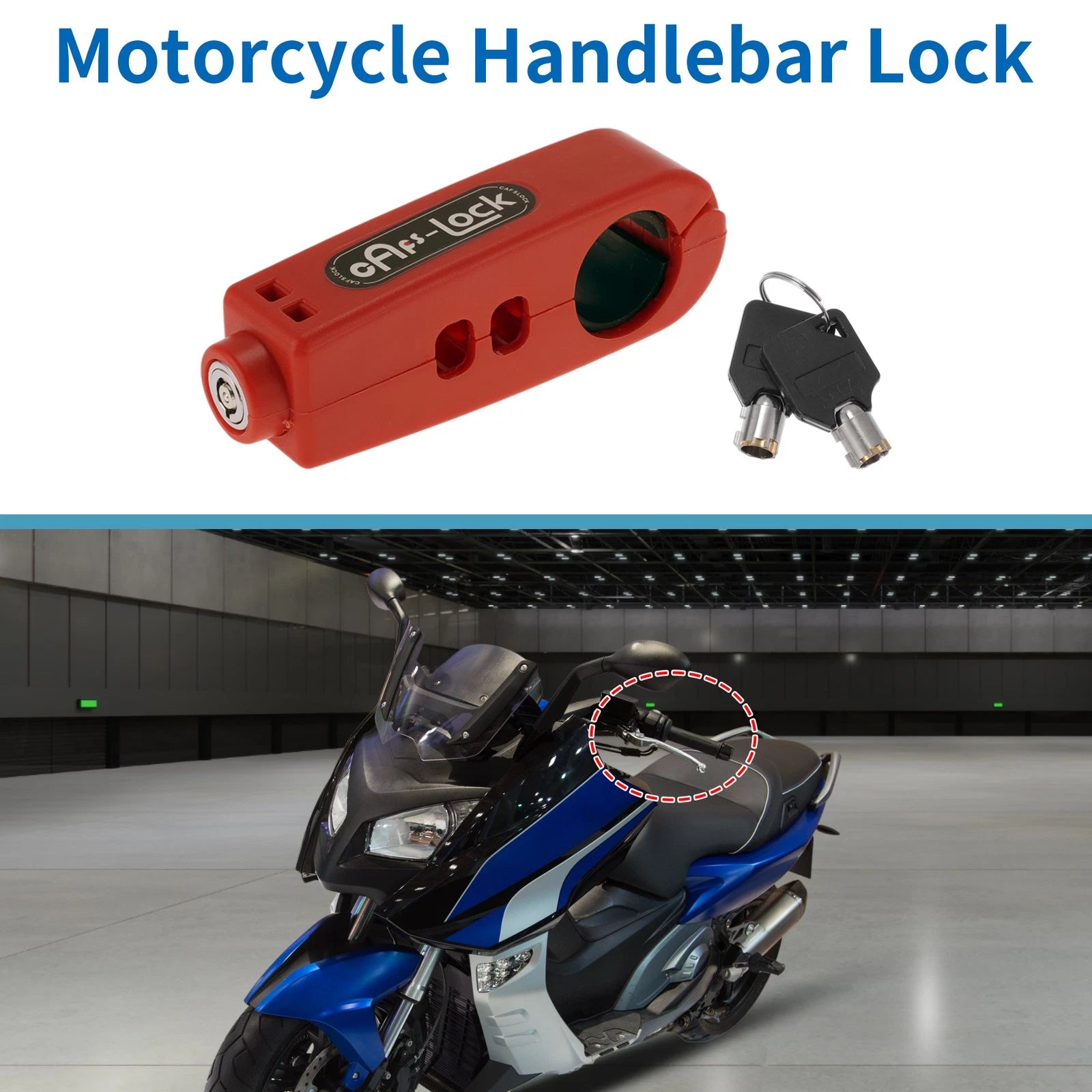 Handlebar Lock Replacement for Universal Scooter Motorcycle Bike (Universal)