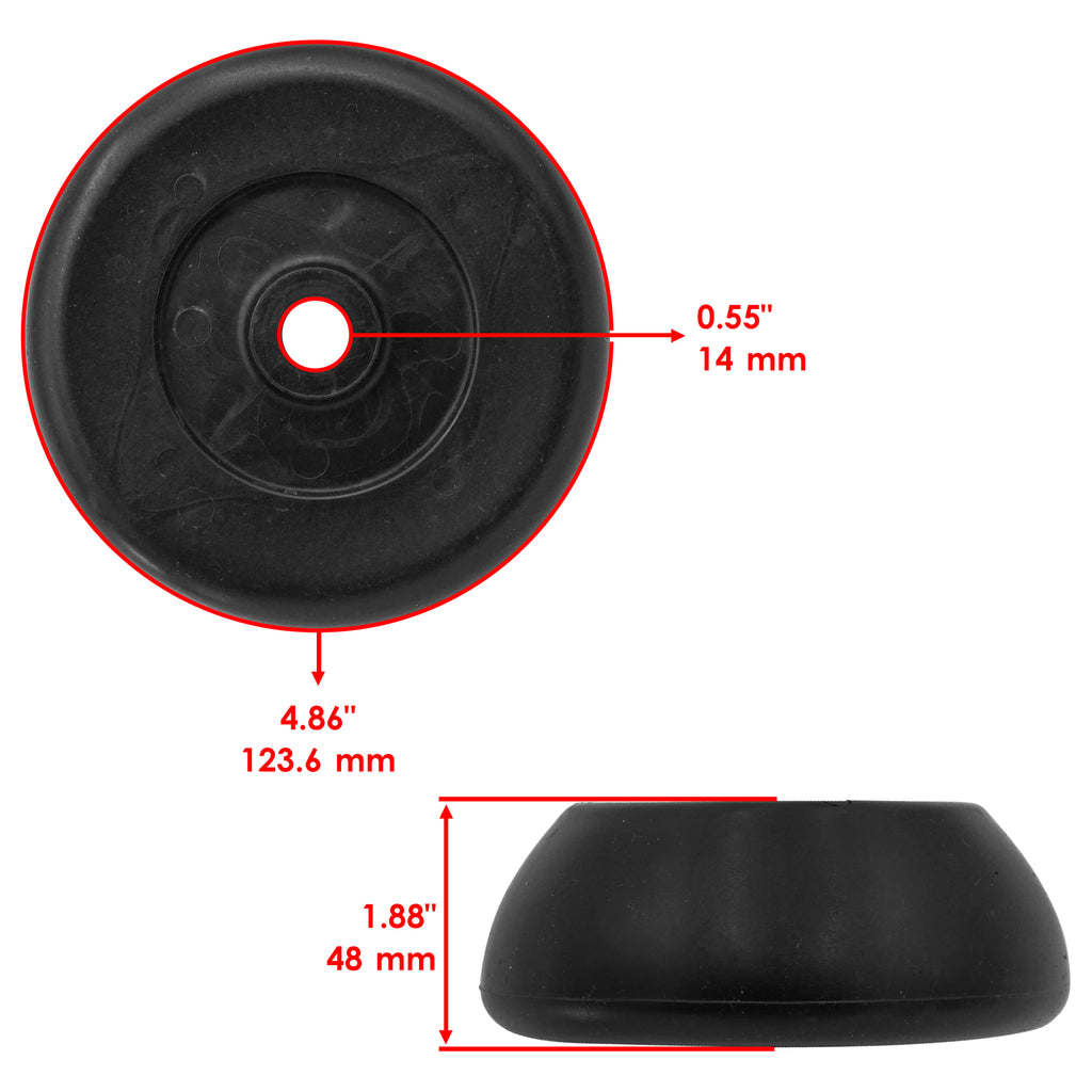 Deck Gauge Wheel and Bracket Kit for Husqvarna LTH18542 YTH1542 YTH2242
