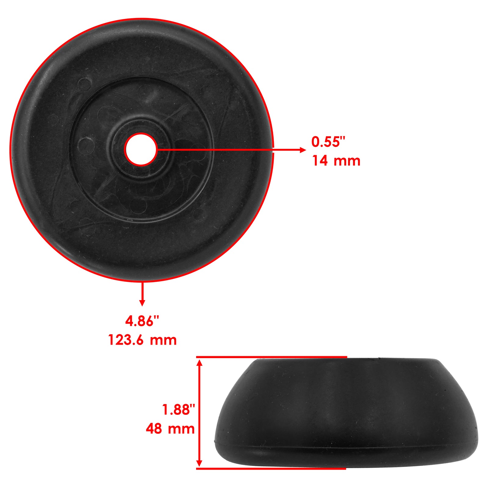 Deck Gauge Wheel and Bracket Kit for Husqvarna LTH18542 YTH1542 YTH2242