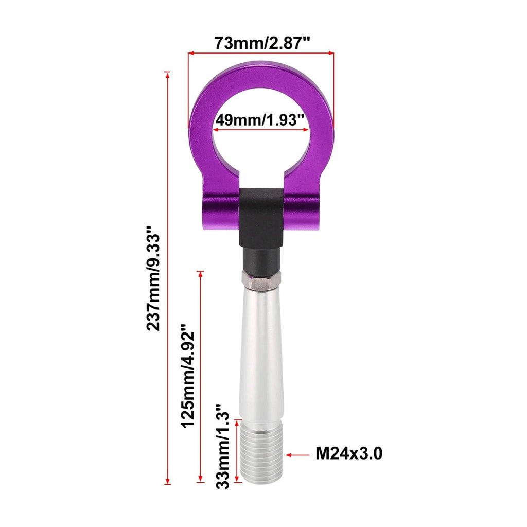 Tow Hook Screw On Round Ring Track Racing for Mitsubishi Lancer EVO X (2008–2015)