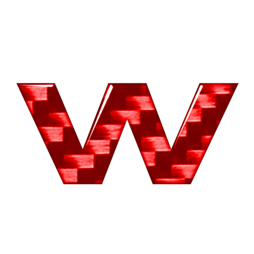 Red Lowercase Alphabet Letter Decals Stickers for