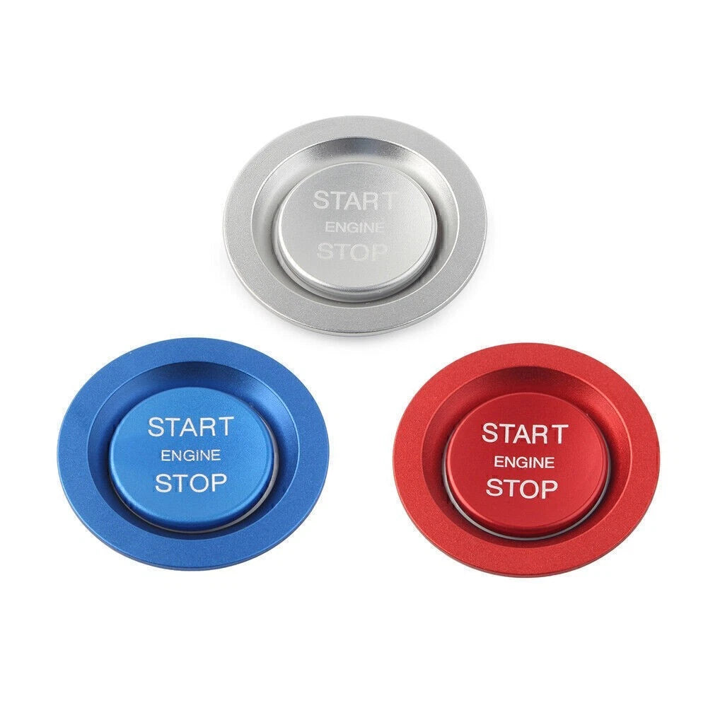 Keyless Engine Push Start Button w/ Ring Cover for Land Rover Jaguar