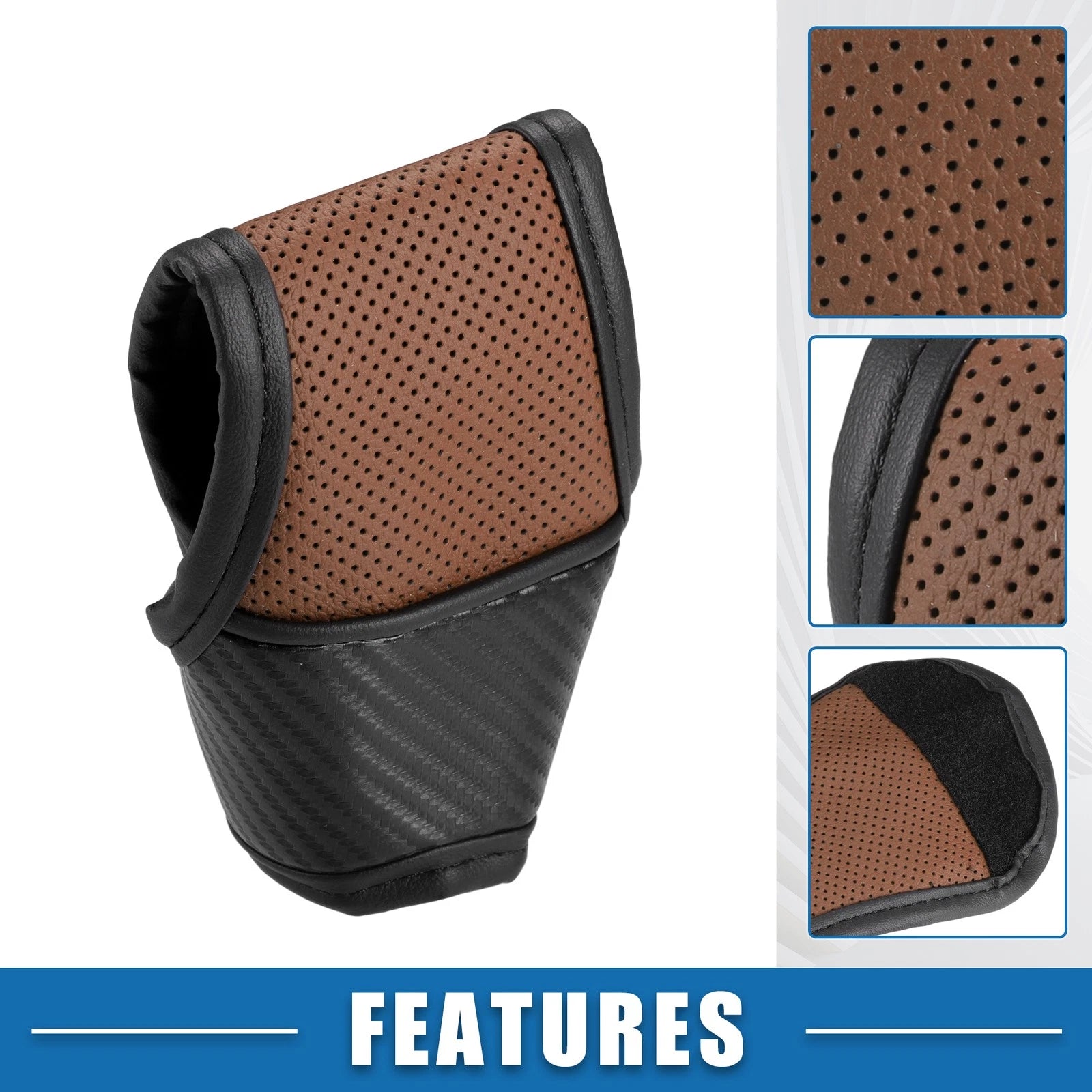 Shift Knob Cover for Universal Vehicles - Carbon Fiber Pattern