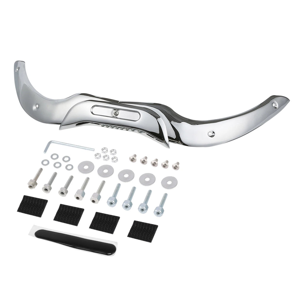 Chrome/Black Windshield Trim for Harley Touring Road Glide (2004–2013)