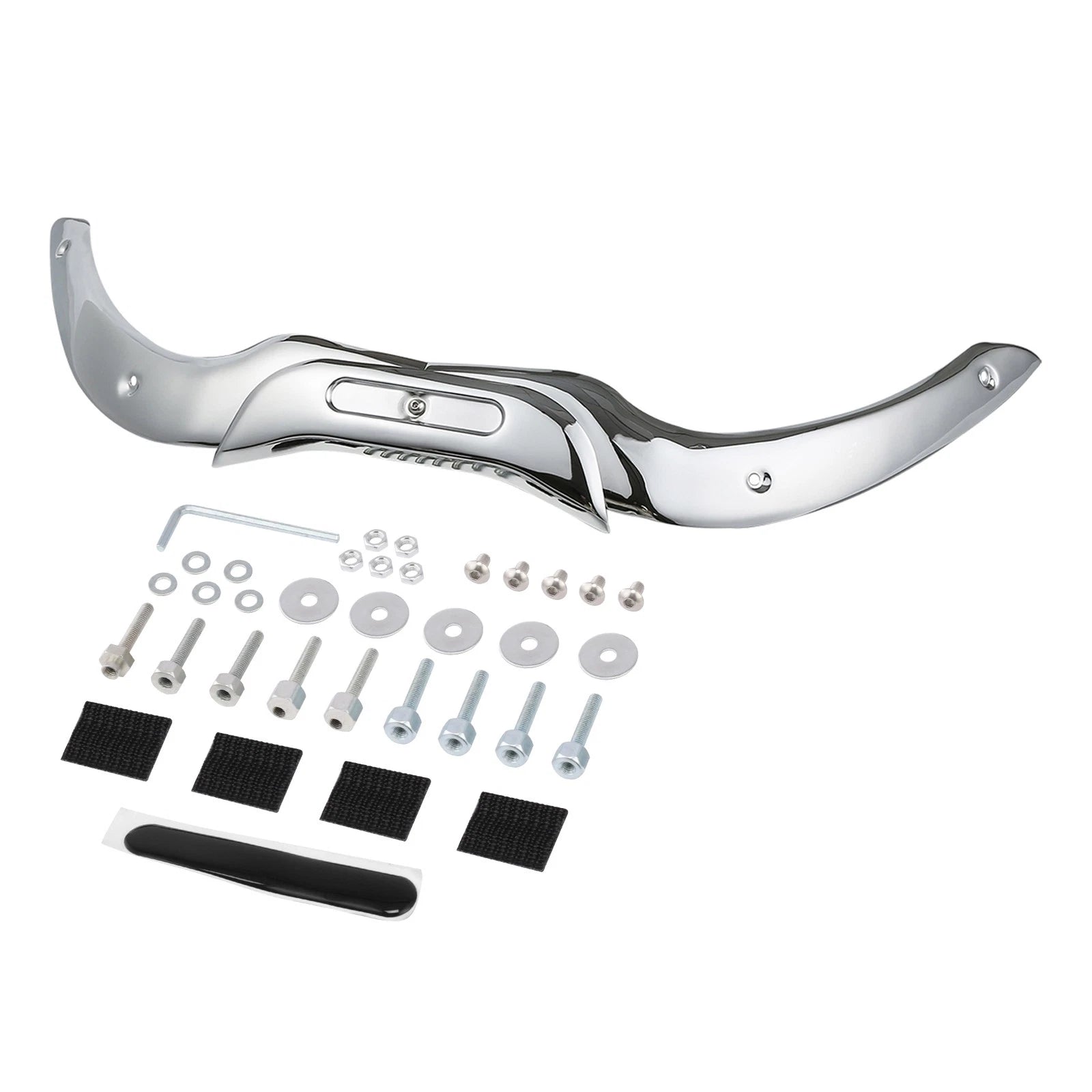 Chrome/Black Windshield Trim for Harley Touring Road Glide (2004–2013)