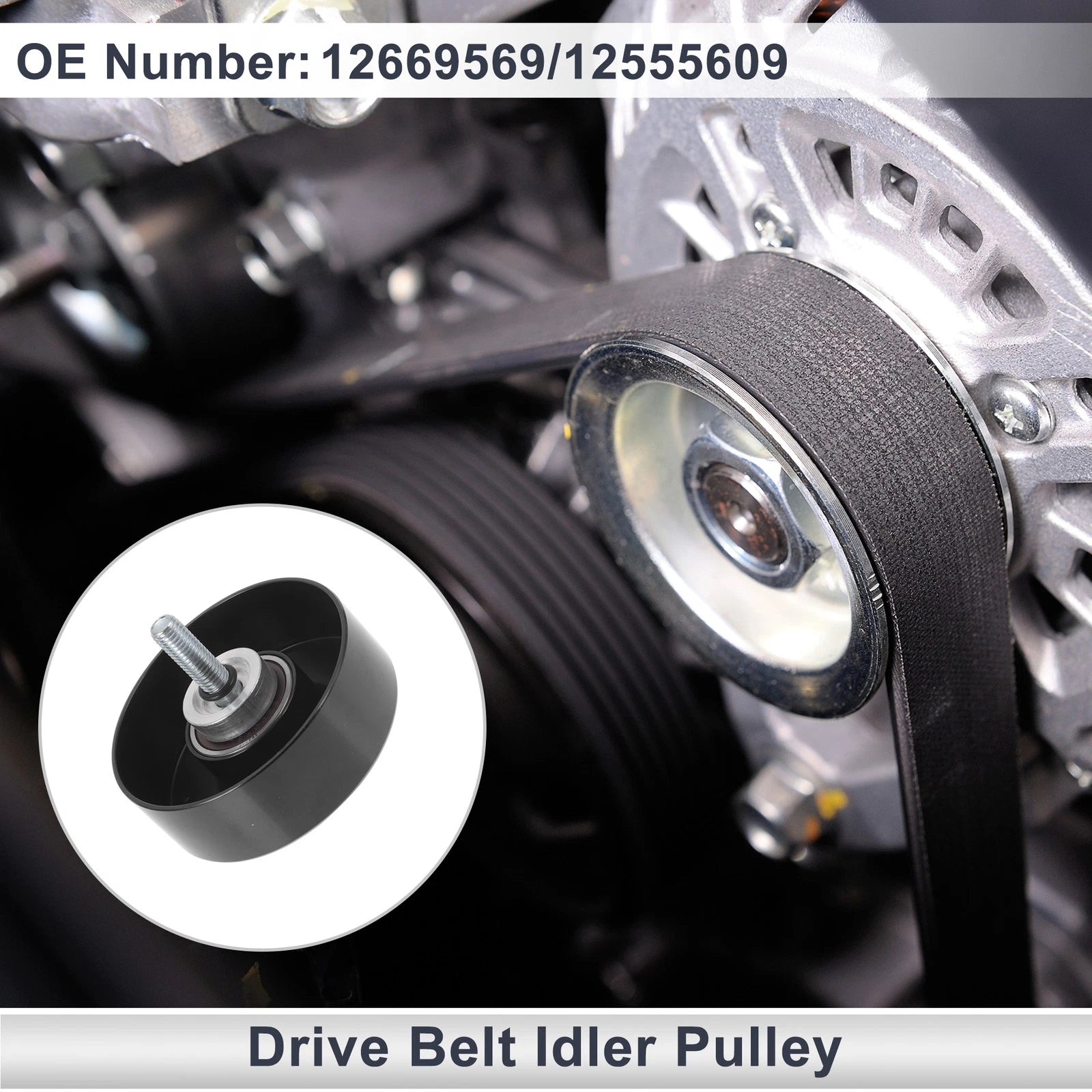Drive Belt Idler Pulley for Chevrolet Silverado 1998–2013 Replacement