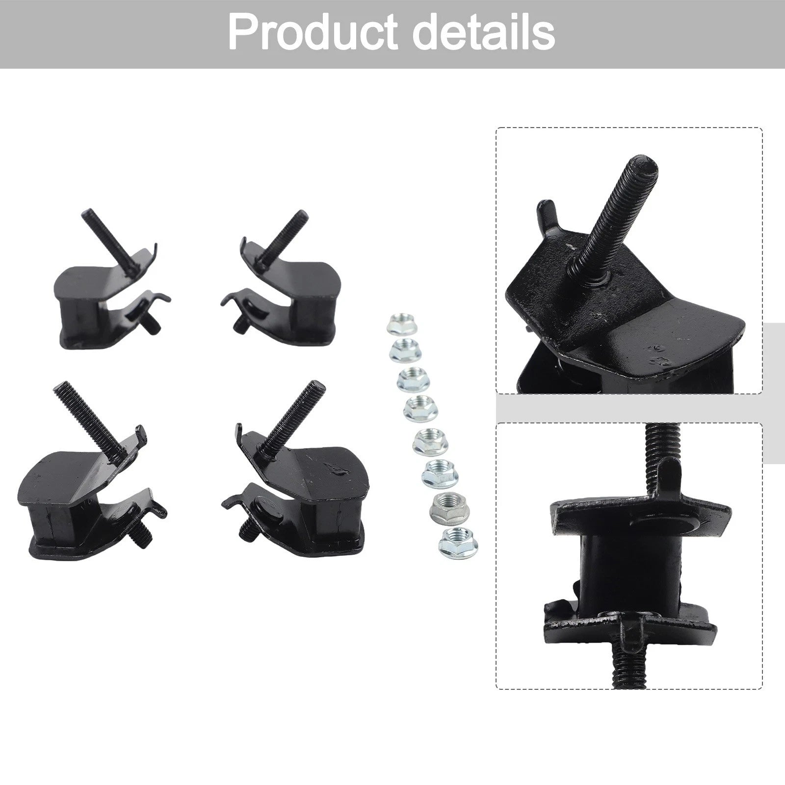 Rubber Bracket Set for Honda Generator (AntiVibration, Noise Reduction)