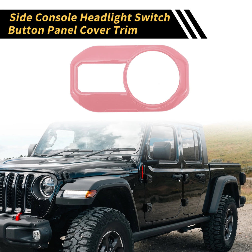 Side Console Headlight Button Panel Cove for Jeep Gladiator JT (2020–2024)