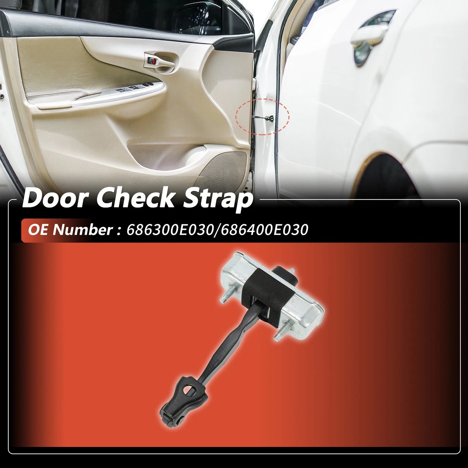 Door Check Strap Replacement Left Right for Toyota Highlander (2009–2015)
