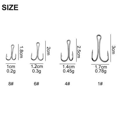 50pcs Double Hook Set for Fishing
