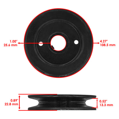 Deck Spindle with Pulley and Blade Replacement for Gravely ZT1840 (2006–2010)