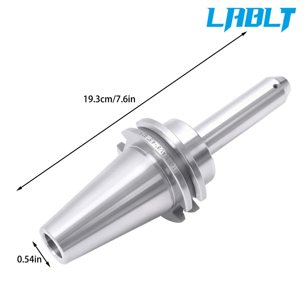 End Mill Tool Holder for CNC Milling (LABLT CAT40 1/8" × 4.5")