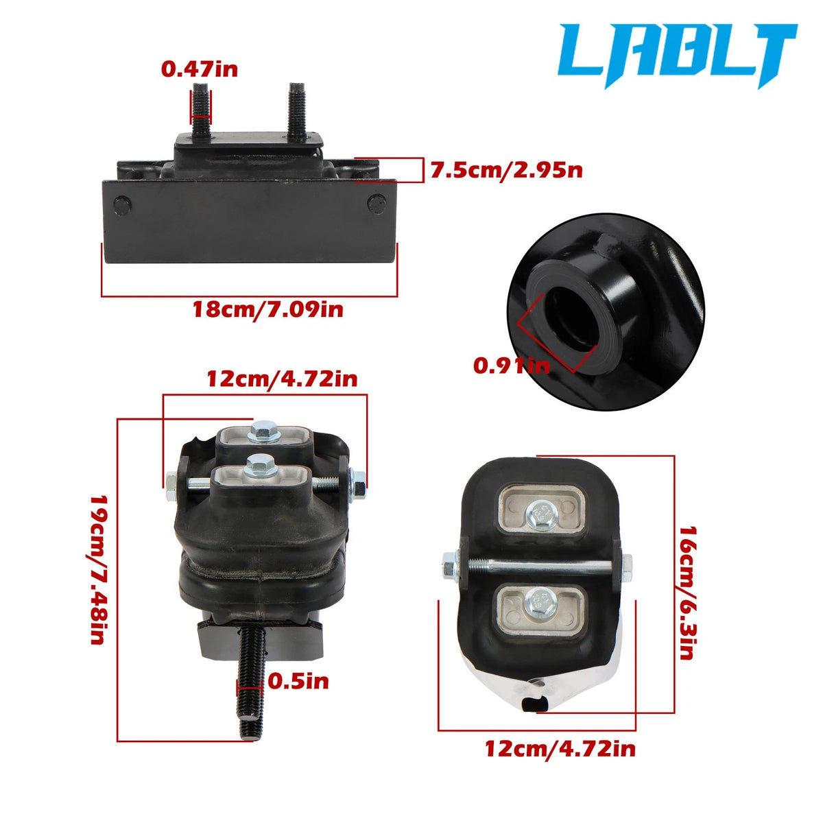 3PCS Engine Motor & Trans Mount for Ford F150 Lincoln Mark LT (2004–2008)