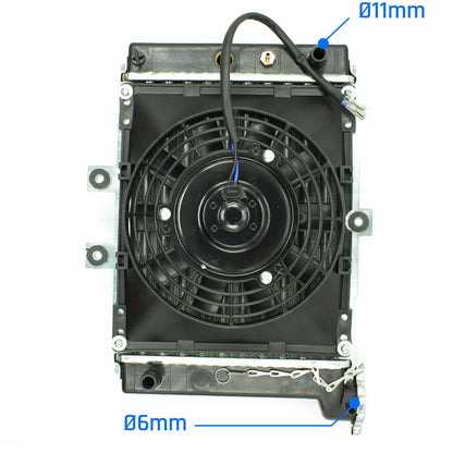 Engine Radiator + Cooling Fan for ATV Quad Bike Buggy (200cc, 30cc)