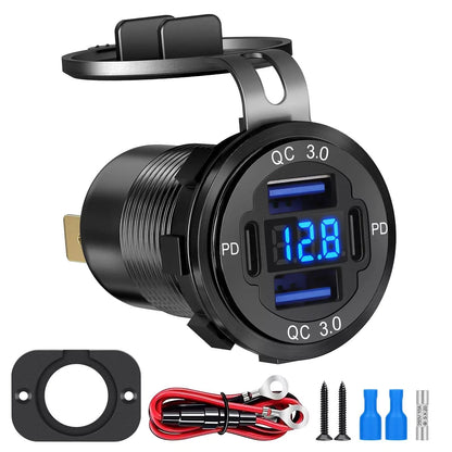 12-24V Fast Car Charger for Multiple Devices