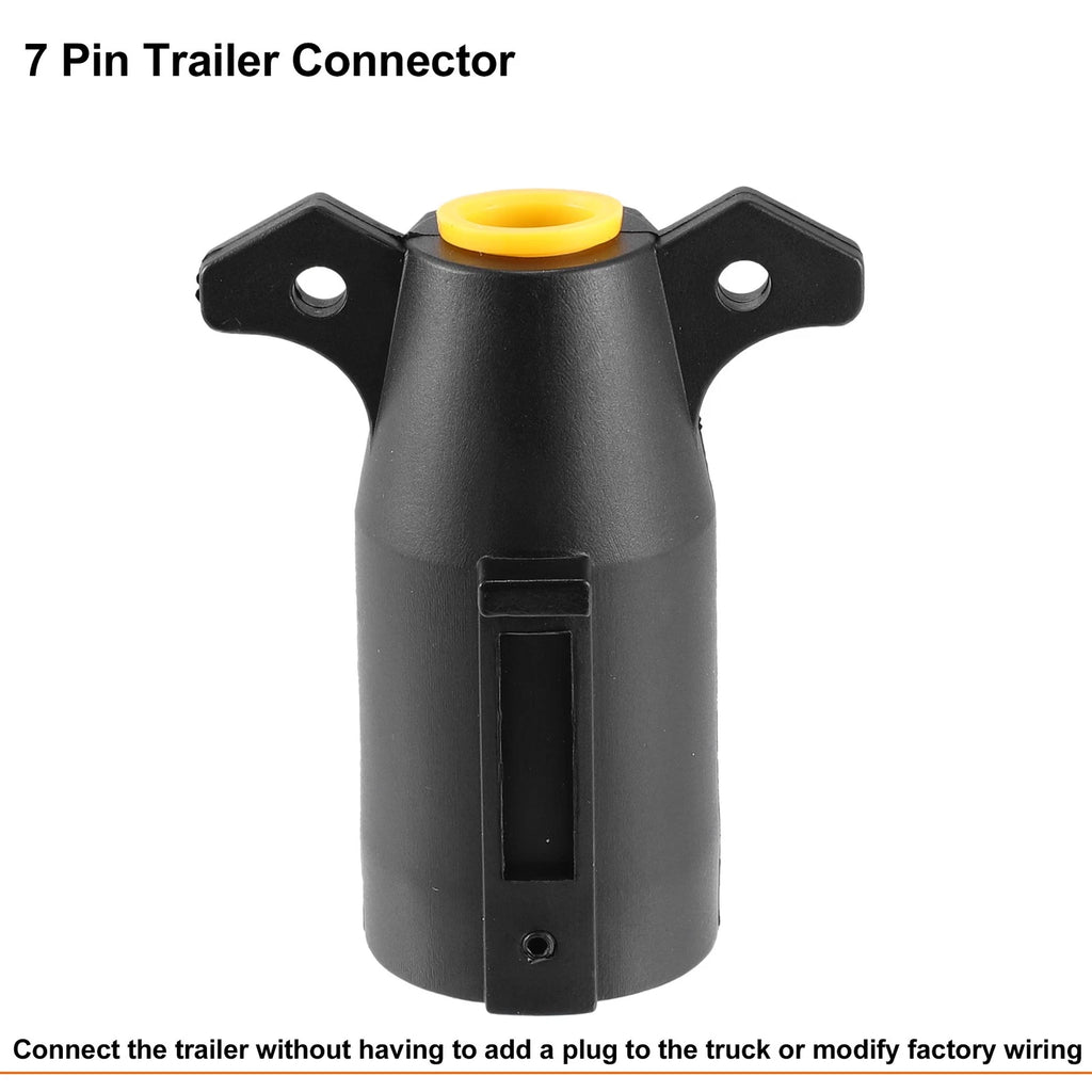 7 Pin Trailer Connector Side Plug Adapter for RV 7 Way Round Blade (OEM)