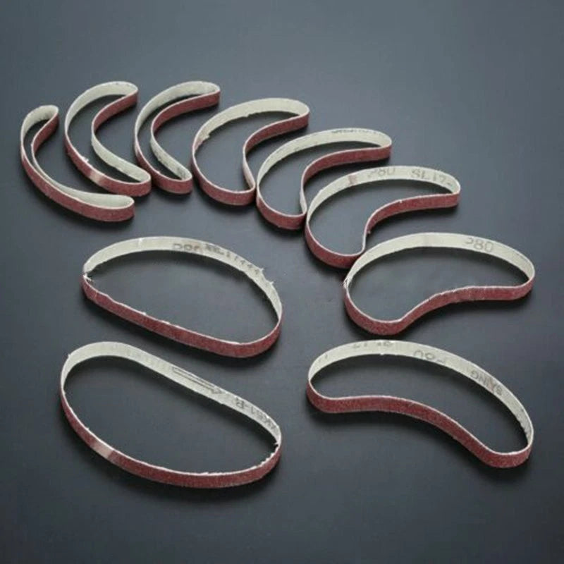 10pcs Abrasive Sanding Belts 33010mm Grit 80 for Sander Grinding Tools