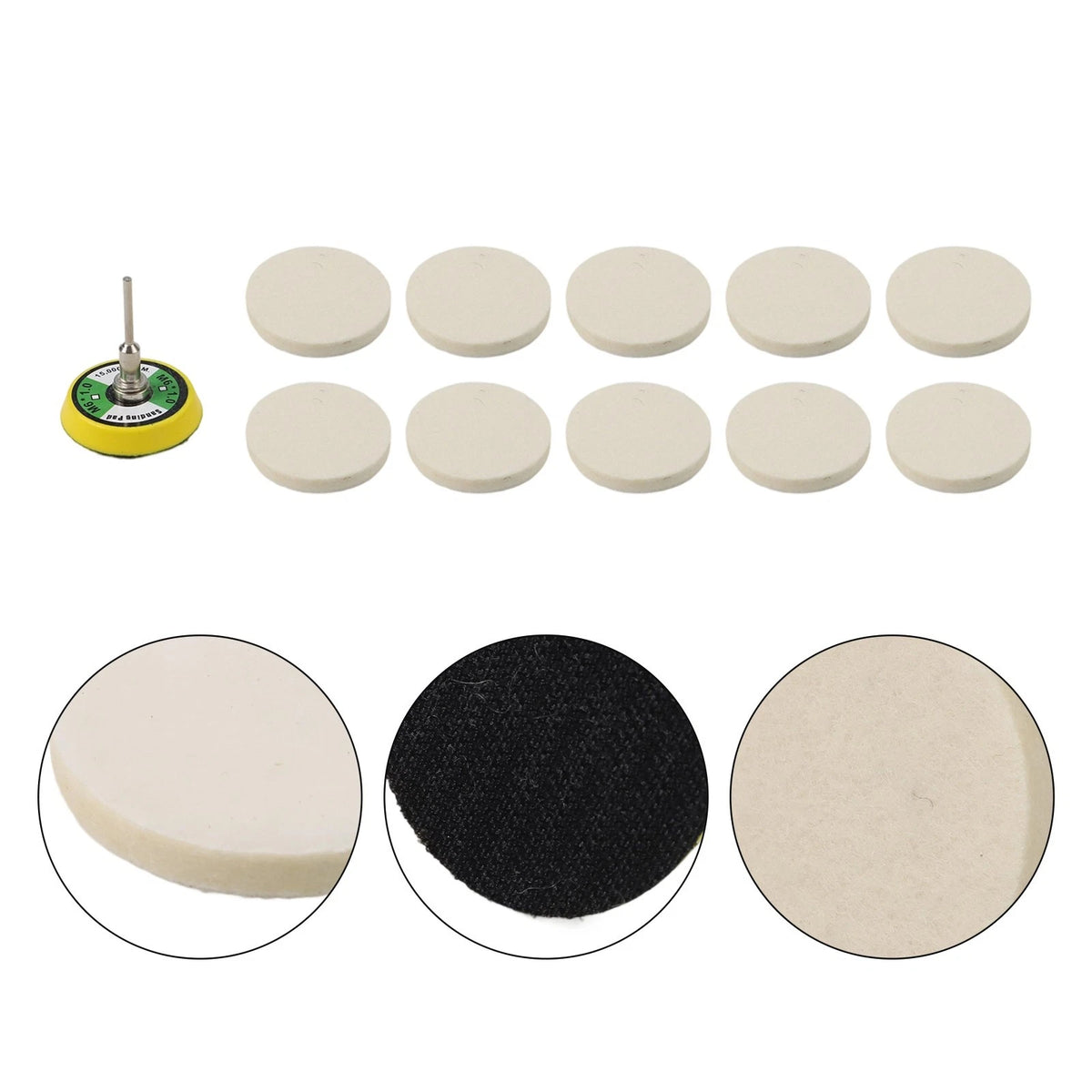 11Pcs Polishing Pad Wool Set for Woodworking Tools