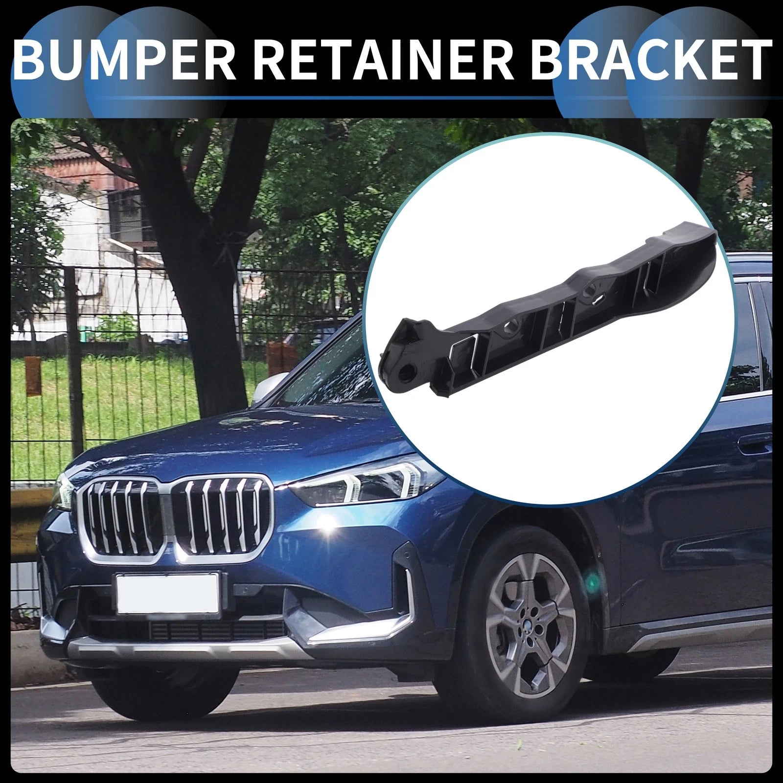 Left Front Bumper Retainer Bracket for BMW 550i (2008–2010)