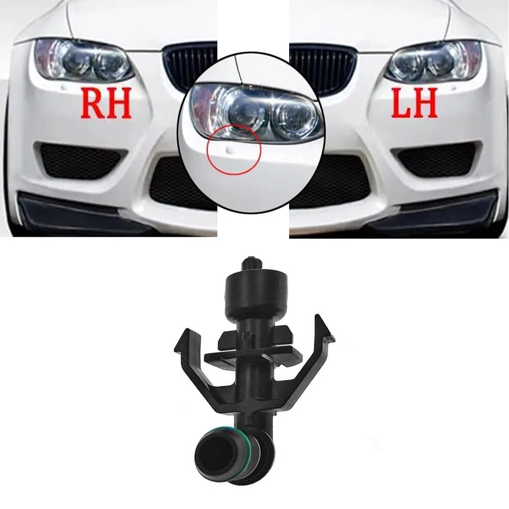 Set of 2 Headlight Washer Nozzle Jets 61678044541 for BMW 3 E90 E92 E93