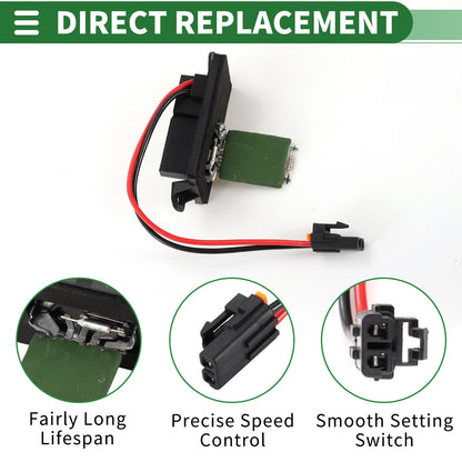 HVAC Blower Motor Resistor No. 89018439 for Buick Rainier, Chevy Trailblazer (2004–2007)