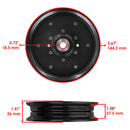 Deck Idler Pulley Replacement for Hustler Raptor SD Raptor SDX (2018–2020)