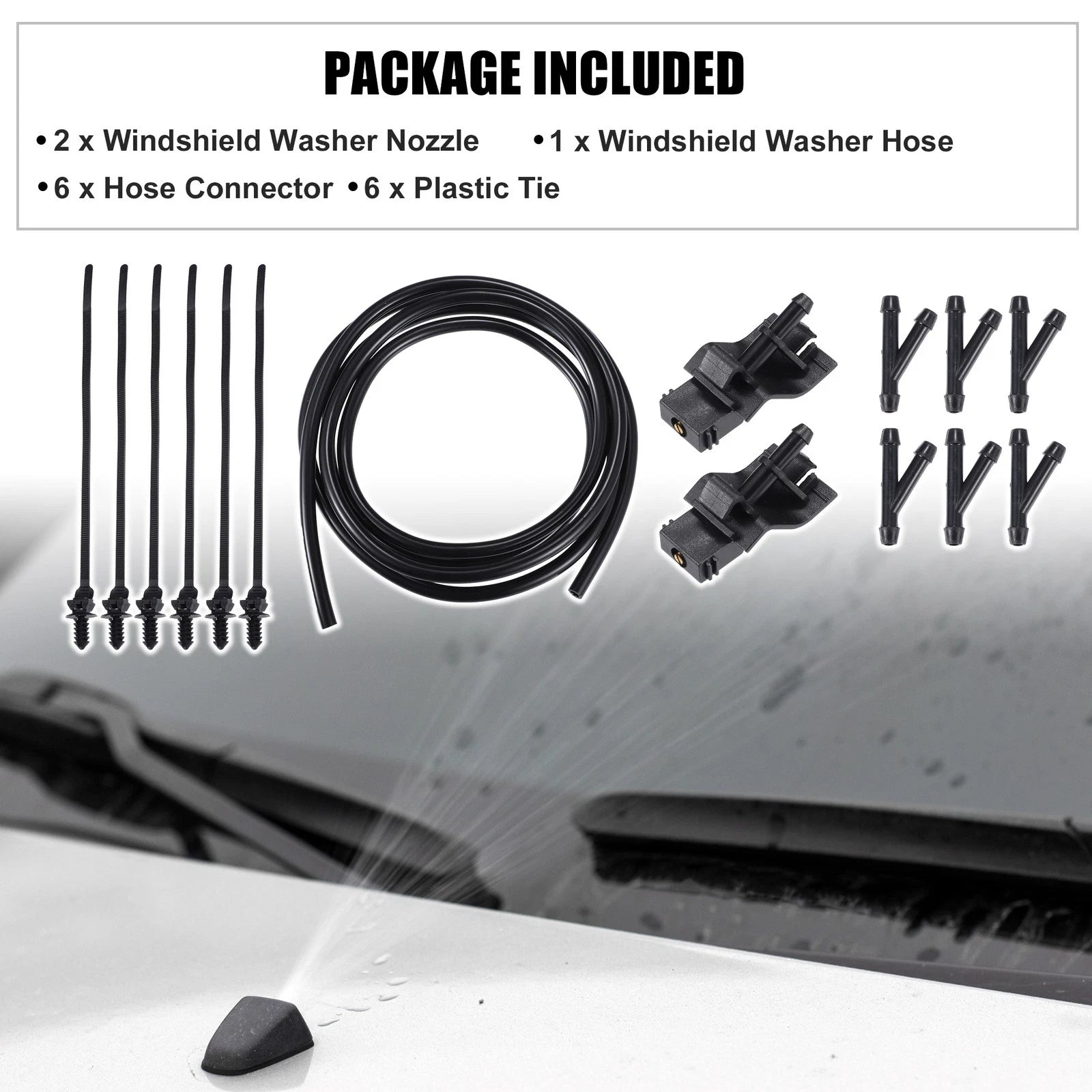 Windshield Washer Nozzle Spray Replacement for Toyota 4Runner (2003–2009)