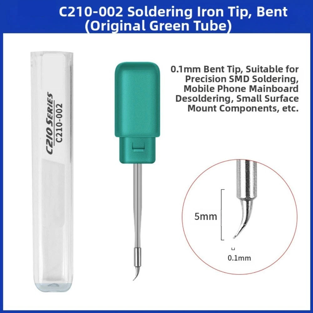 Soldering Iron Handle Repair Kit for C210 - Straight & Curved Tips