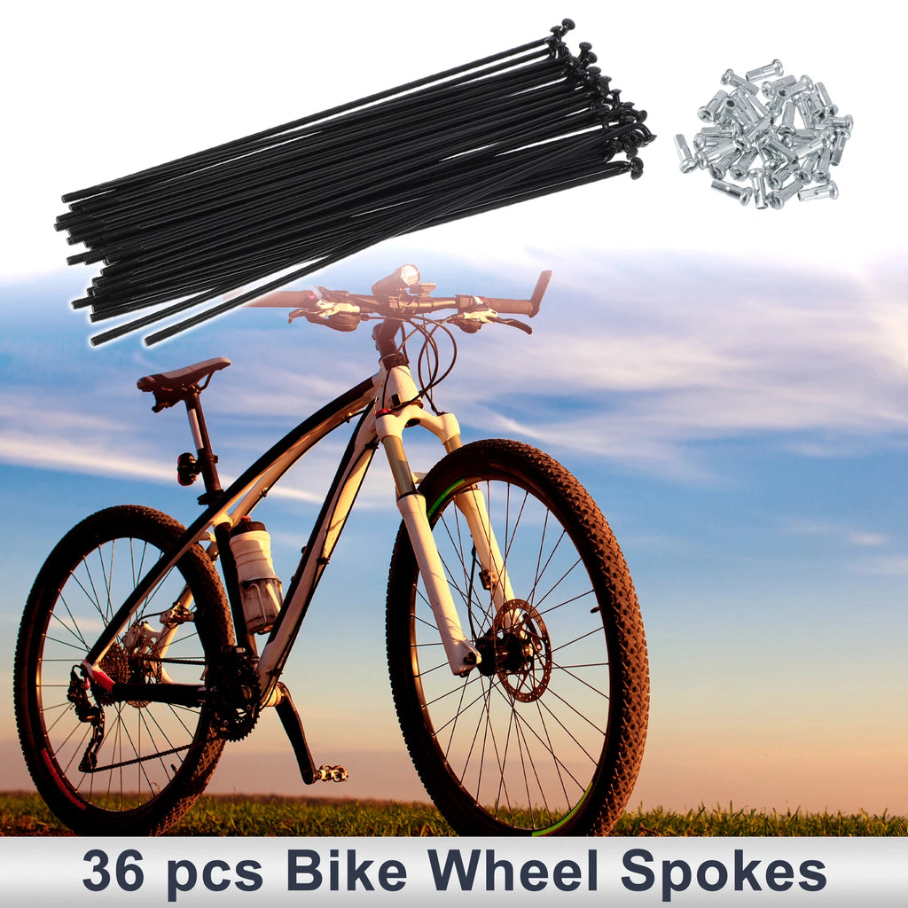 Bicycle Spoke Nipple Set 13G 45 Steel Black 165mm Universal (Universal)