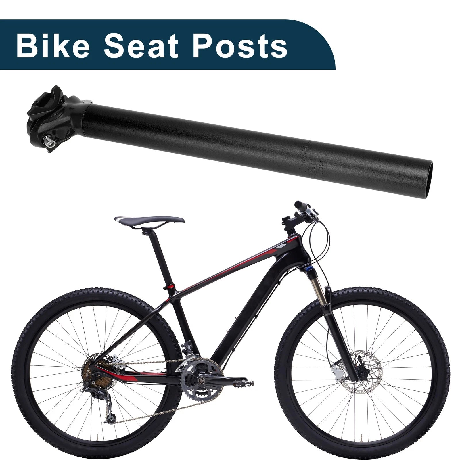 Bike Seat Post 31.6x350mm Adjustable Angle Replacement for Honda (2008–2013)