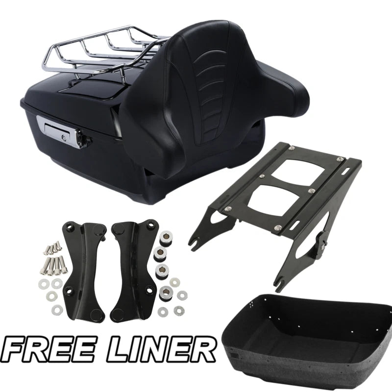 Trunk Backrest Pad Rack Mount Docking Kit for Harley Electra Glide (2014–Up)